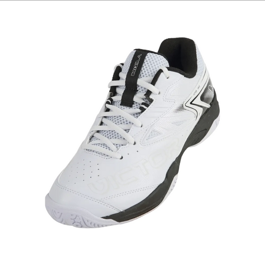 Victor A302 Badminton Shoes [White Black]
