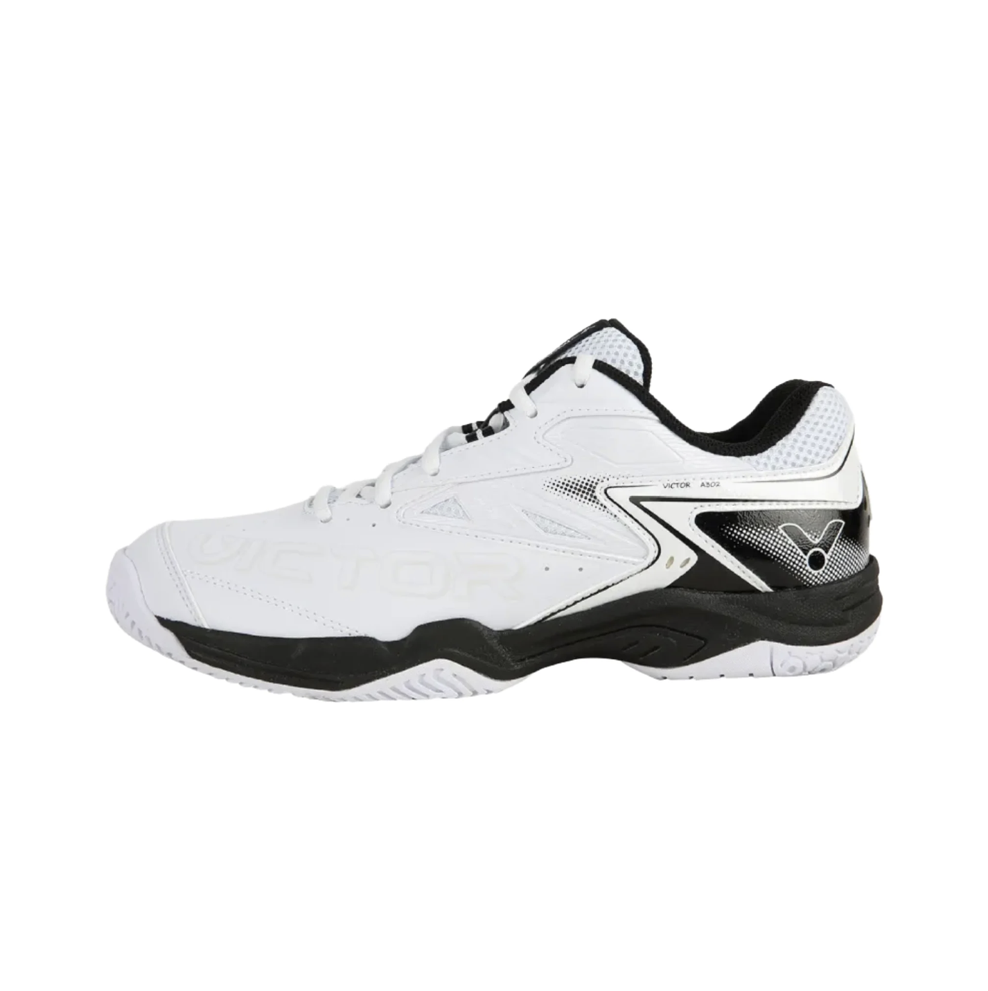 Victor A302 Badminton Shoes [White Black]