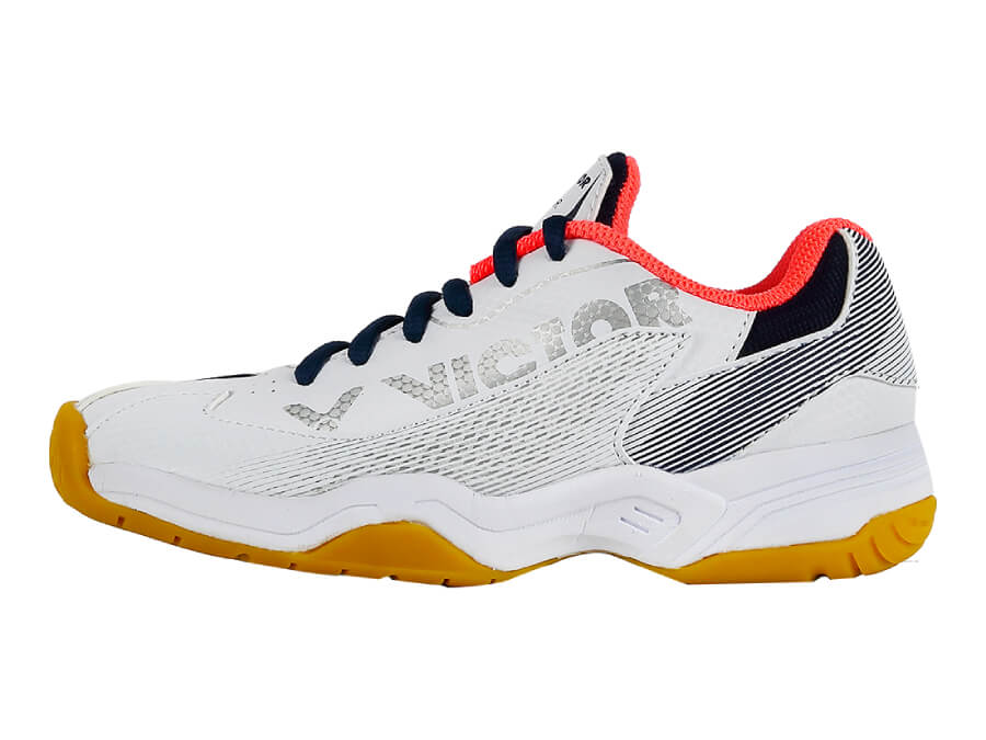 Victor A362II Junior Badminton Shoes [Pearly White/Blueprint]