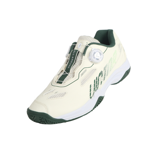 Victor A396 Badminton Shoes [Lunar White/Hunter Green]
