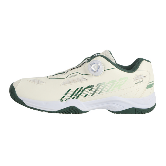 Victor A396 Badminton Shoes [Lunar White/Hunter Green]