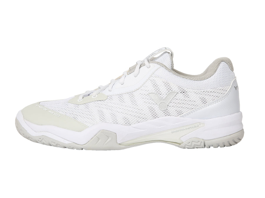 Victor A830IV Badminton Shoes [Brilliant White/Antarctic Gray]