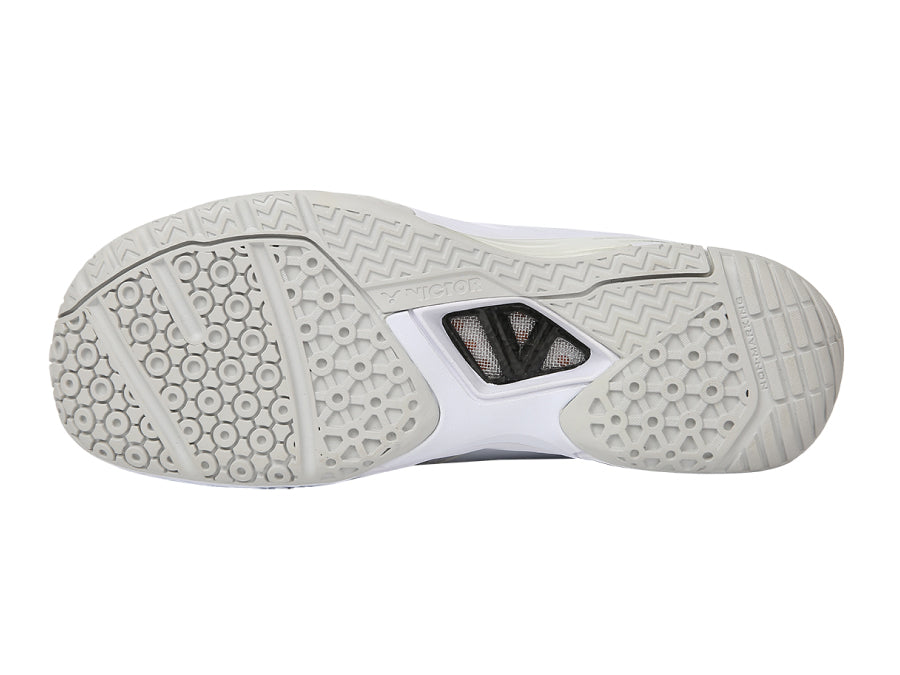 Victor A830IV Badminton Shoes [Brilliant White/Antarctic Gray]