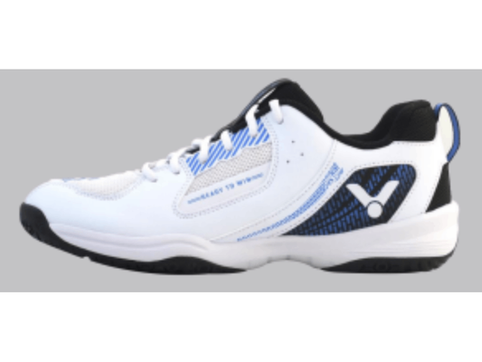 Victor AS-12W Badminton Shoes [White/Black]
