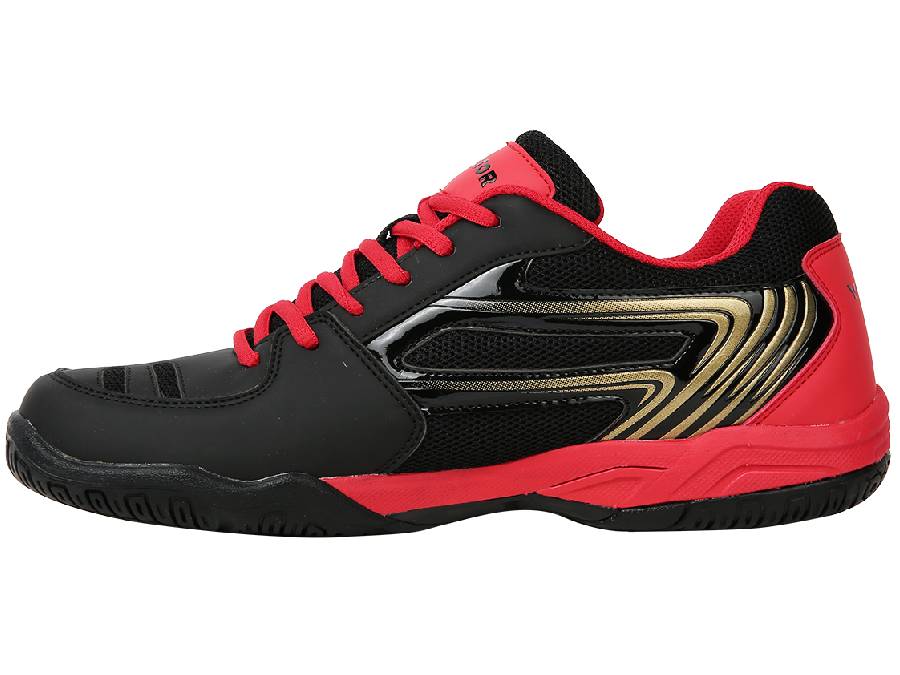 Victor AS37 Badminton Shoes [Black/Red]