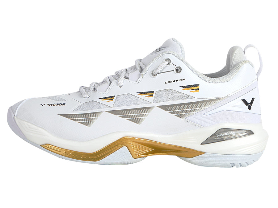 Victor C90 NitroLite Badminton Shoes [White]