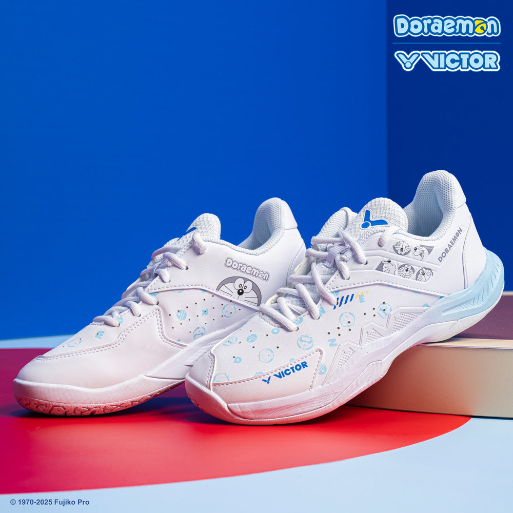 Victor x Doraemon Badminton Shoes [Bright White]