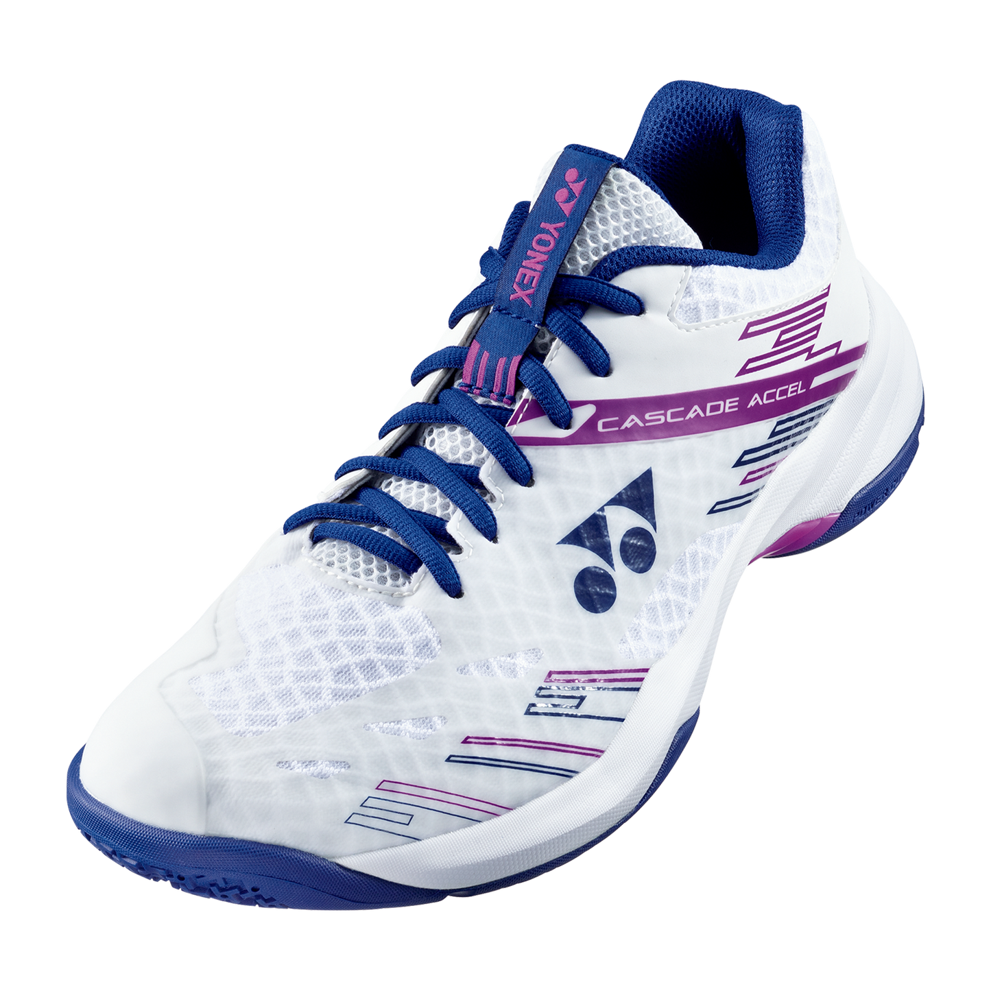 Yonex Power Cushion Cascade Accel Wide Womens [White/Purple]