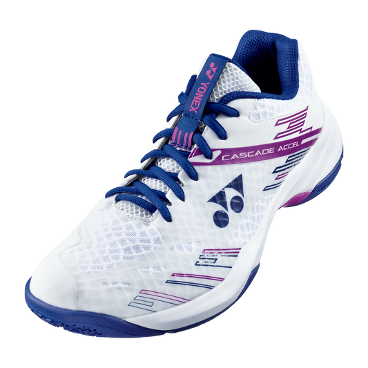 Yonex Power Cushion Cascade Accel Wide Womens [White/Purple]