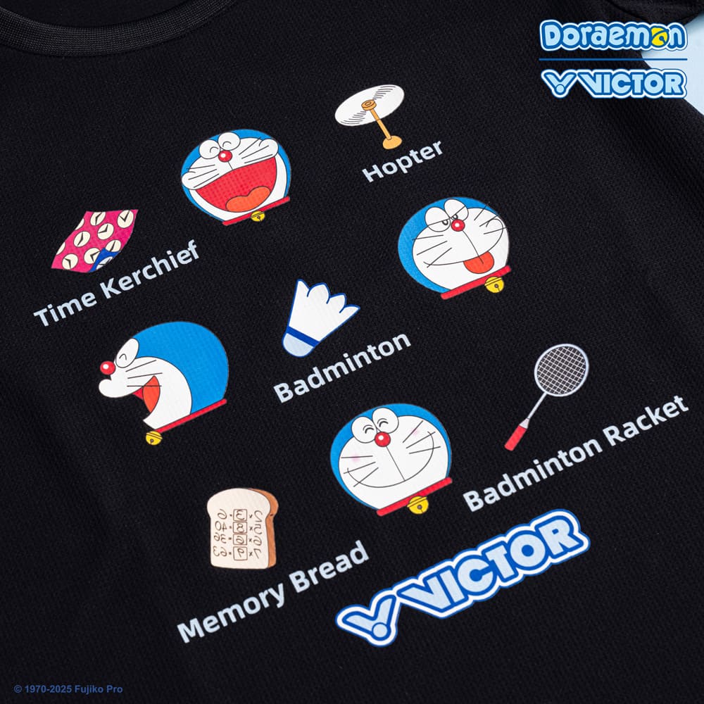 Victor x Doraemon Unisex T-Shirt T-503DRM