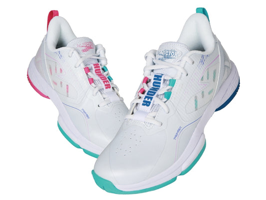 Victor Thunder+ AR Badminton Shoes [Pearly White/Pale Turquoise]